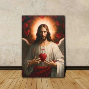 Sacred of Jesus Catholic Canvas Poster Wall Art